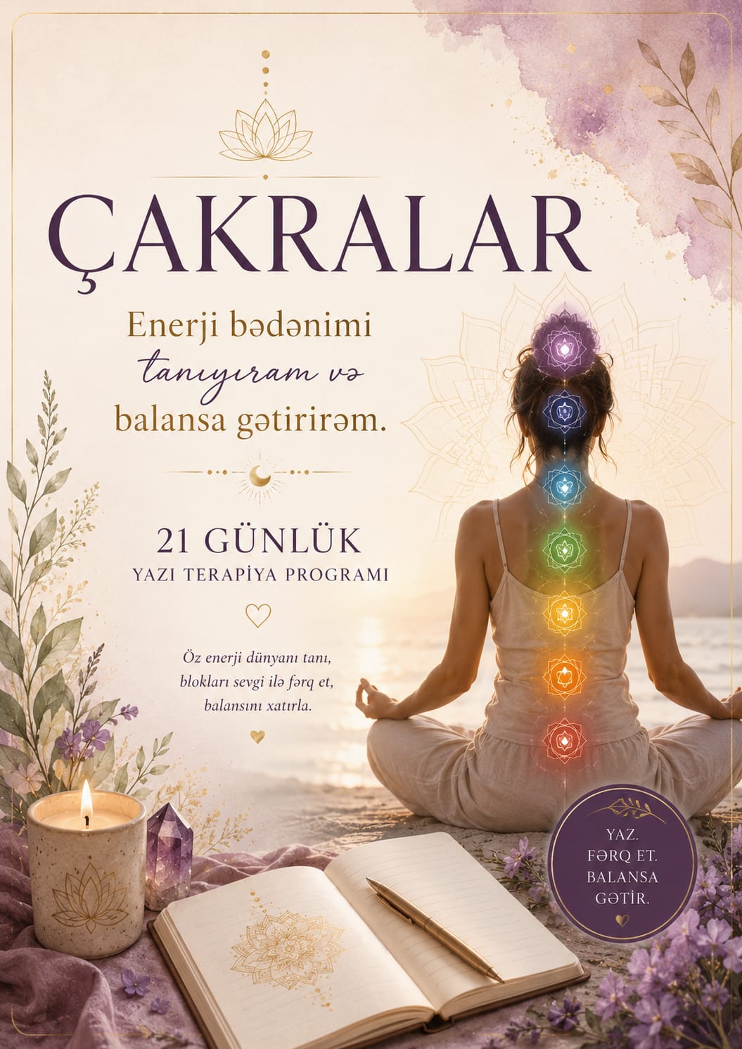 ÇAKRALAR.ENERJİ BƏDƏNİMİ TANIYIRAM VƏ BALANSA GƏTİRİRƏM